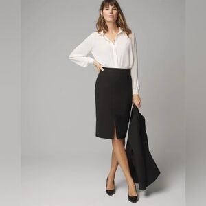 White House Black Market Classic Black Pencil Skirt